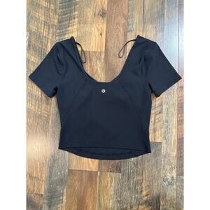 Lululemon Align T Shirt Black Sz 6 Nulu